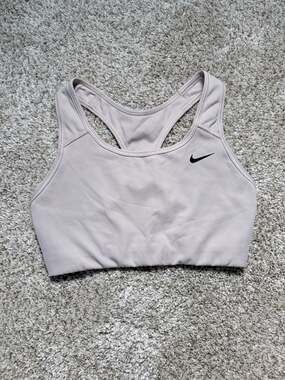 Nike Women's Dri-FIT Medium-Support Non-Padded Sports Bra in Platinum Violet